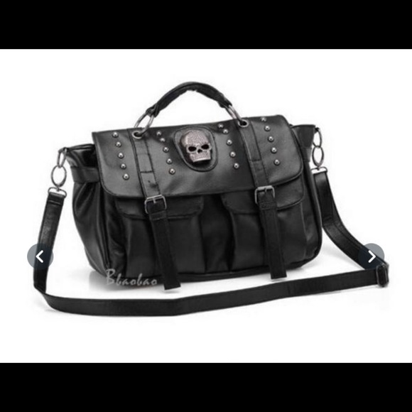 LAST ONE! Skull Brief Case Laptop Bag - Picture 5 of 5
